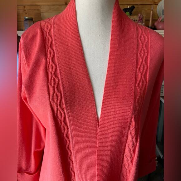 NWT Lety & Me Size Small Coral Lightweight 3/4 Length sleeve Versatile basic. - Picture 1 of 8